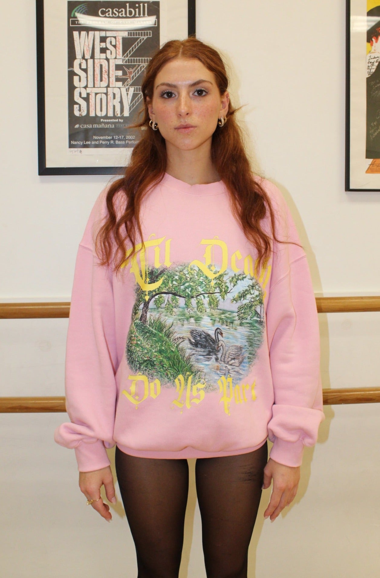 Odette Crewneck in Pirouette Pink