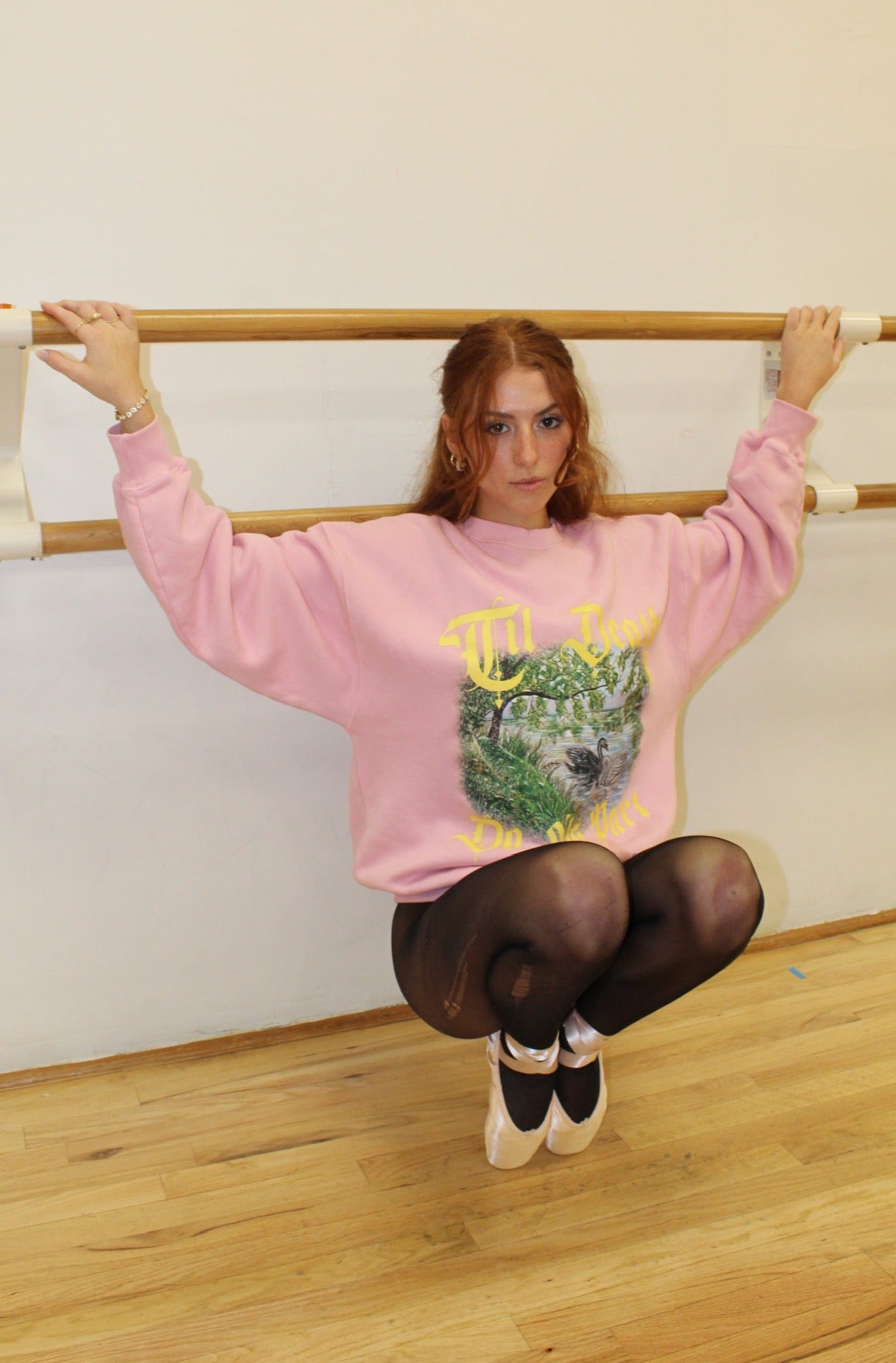 Odette Crewneck in Pirouette Pink